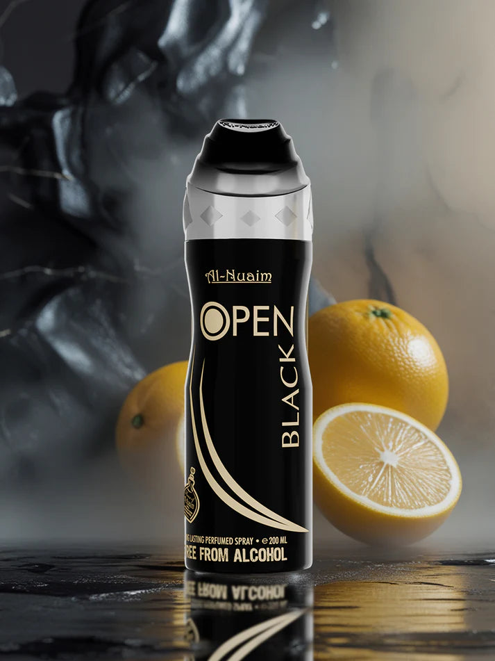 Open Black 200ml Deo